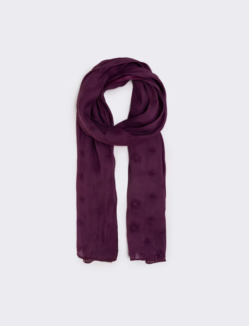 Foulard e stola in vari tessuti - Viola