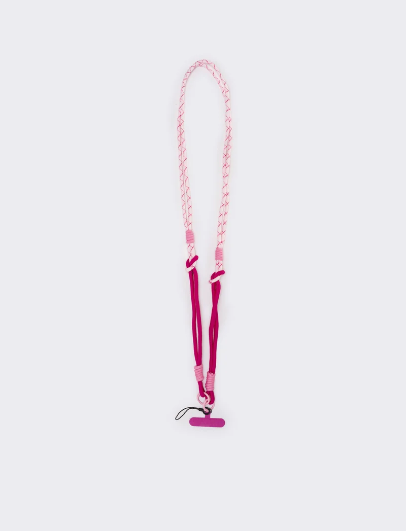 Laccio portacellulare con cordoncino elegante - Fuxia