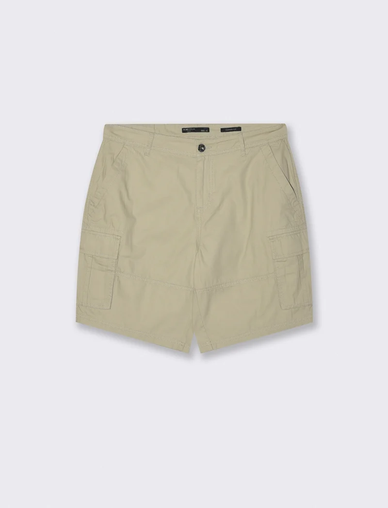 Bermuda cargo in tessuto ripstop - Grigio stone