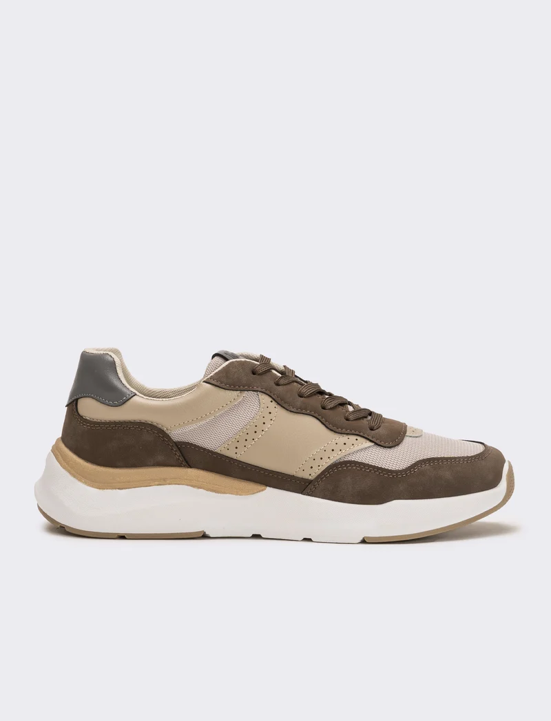 Sneakers retrò da uomo - Beige