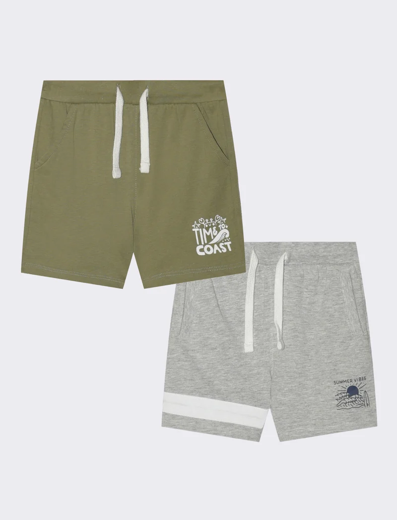 Completo canotta e pantaloncini casual - Verde salvia