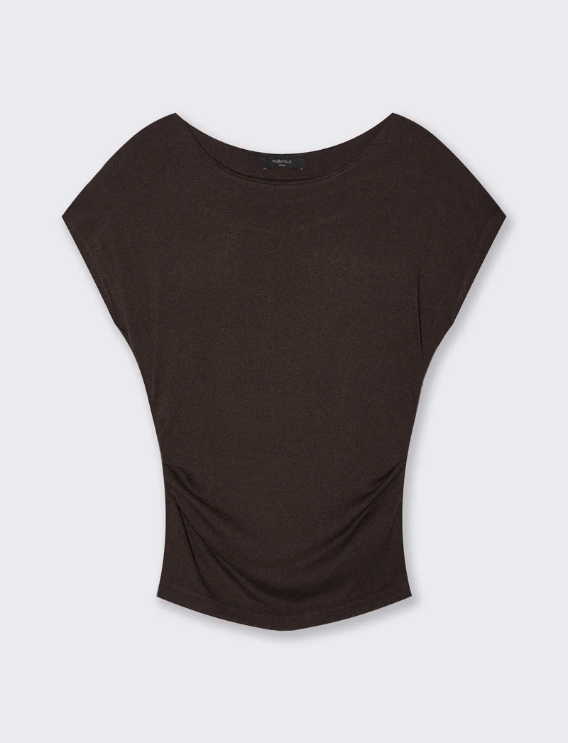 Tshirt over in maglia - Moro