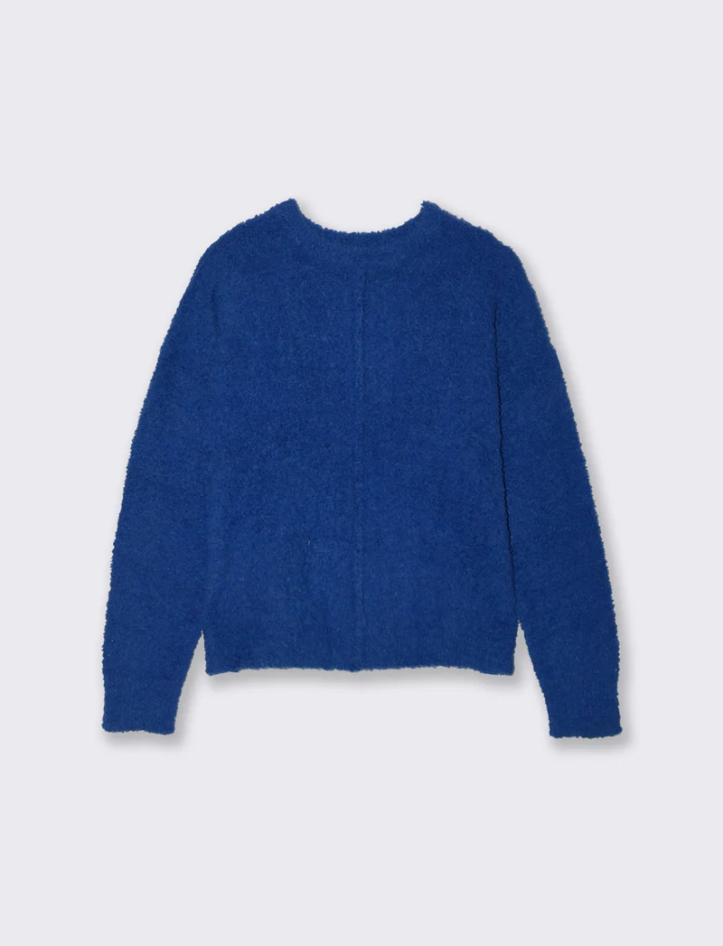 PULLOVER CON CUCITURA IN RILIEVO - Royal