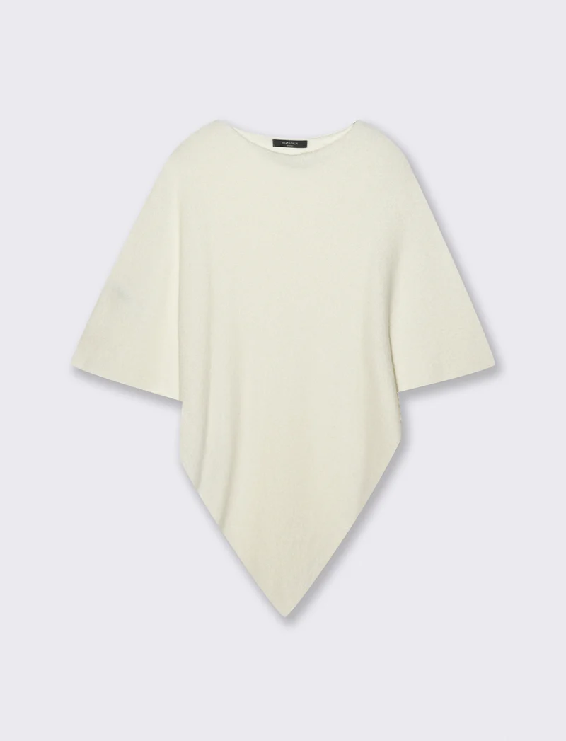 Mantella in maglia - Bianco latte