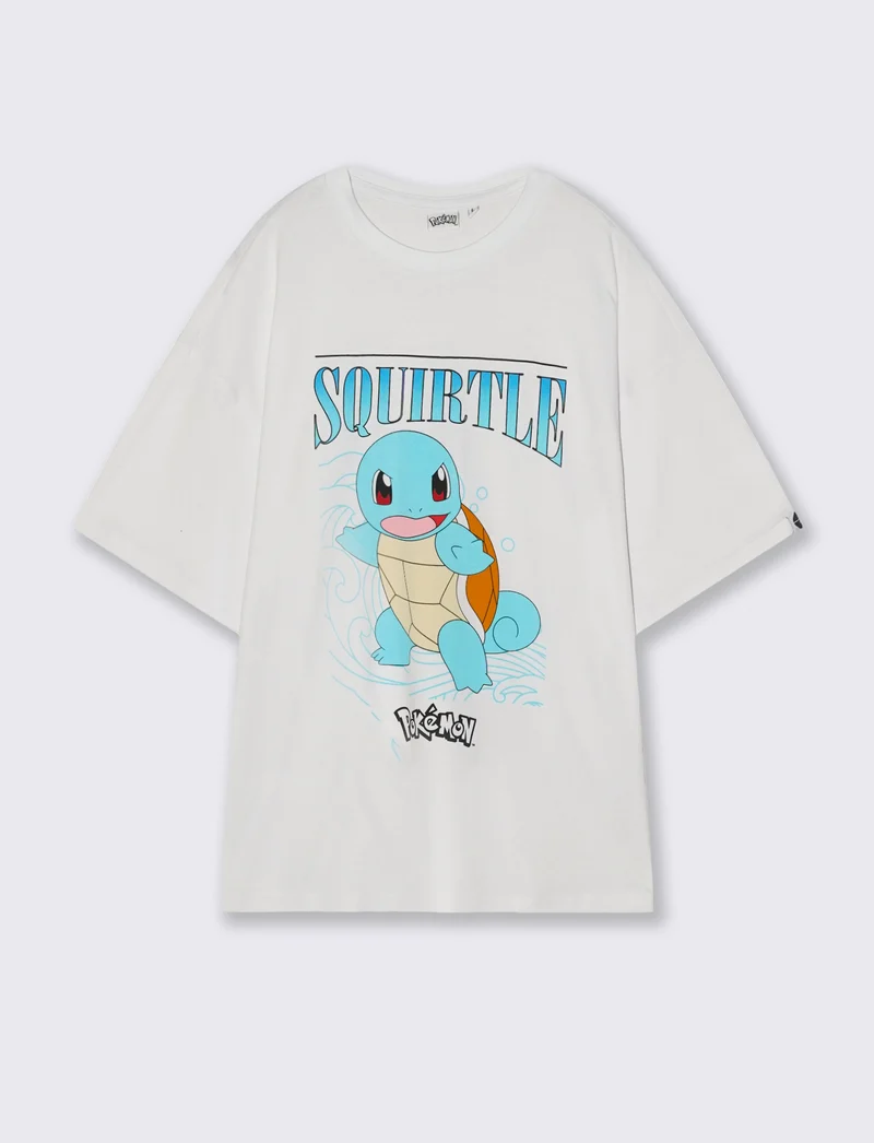 T-shirt Pokemon girocollo maniche corte - Bianco