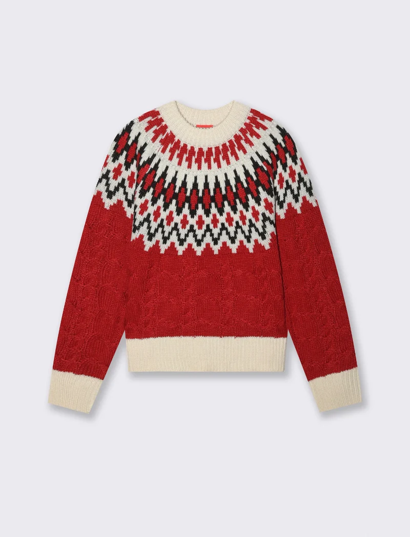 POLLOVER CON LAVORAZIONE JACQUARD TEMA NATALE - var 2