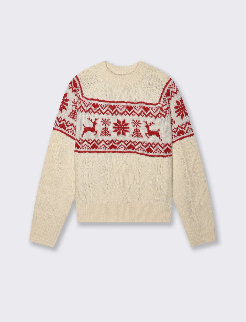 POLLOVER CON LAVORAZIONE JACQUARD TEMA NATALE - var 1