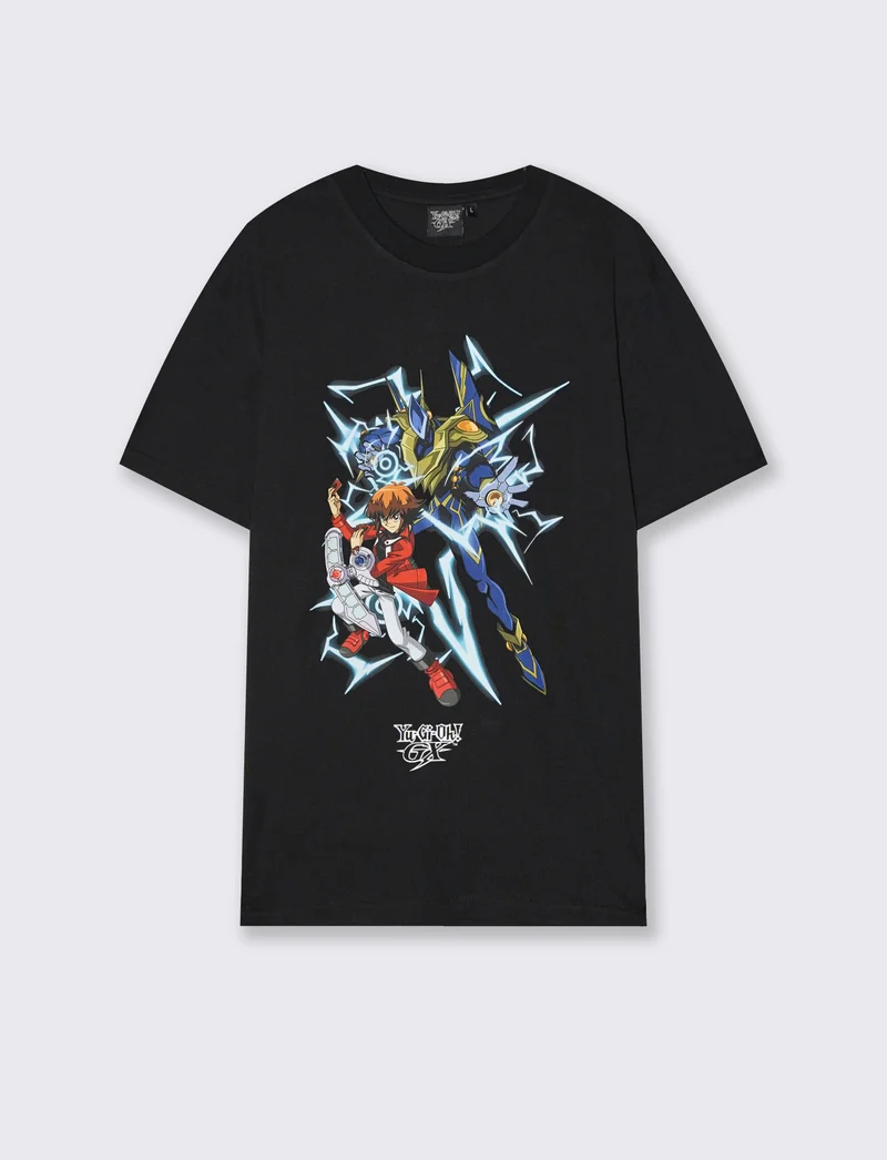 T-shirt Yu-Gi-Oh! in cotone puro - Nero