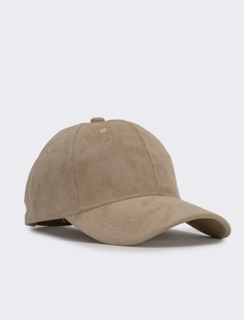 Cappello in suede per uomo baseball - Beige