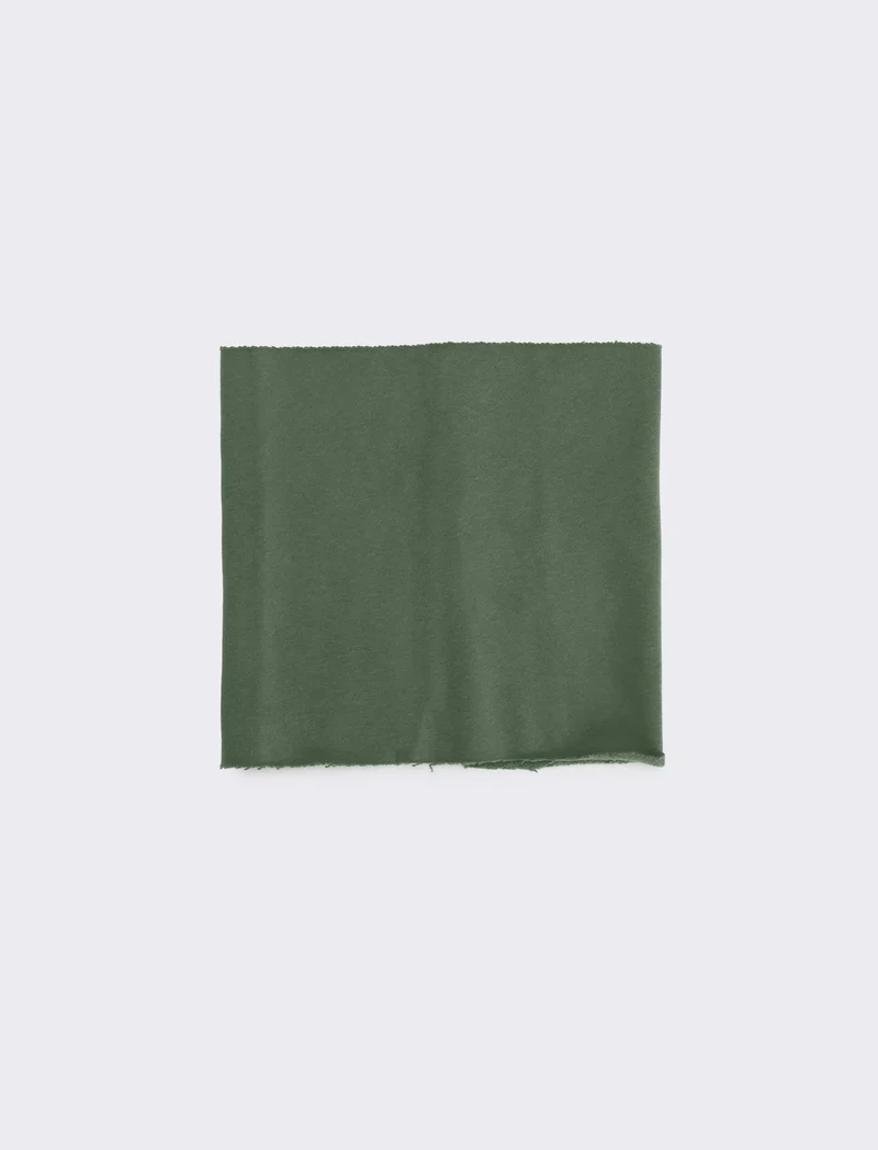Collo melange french terry bambino - Verde