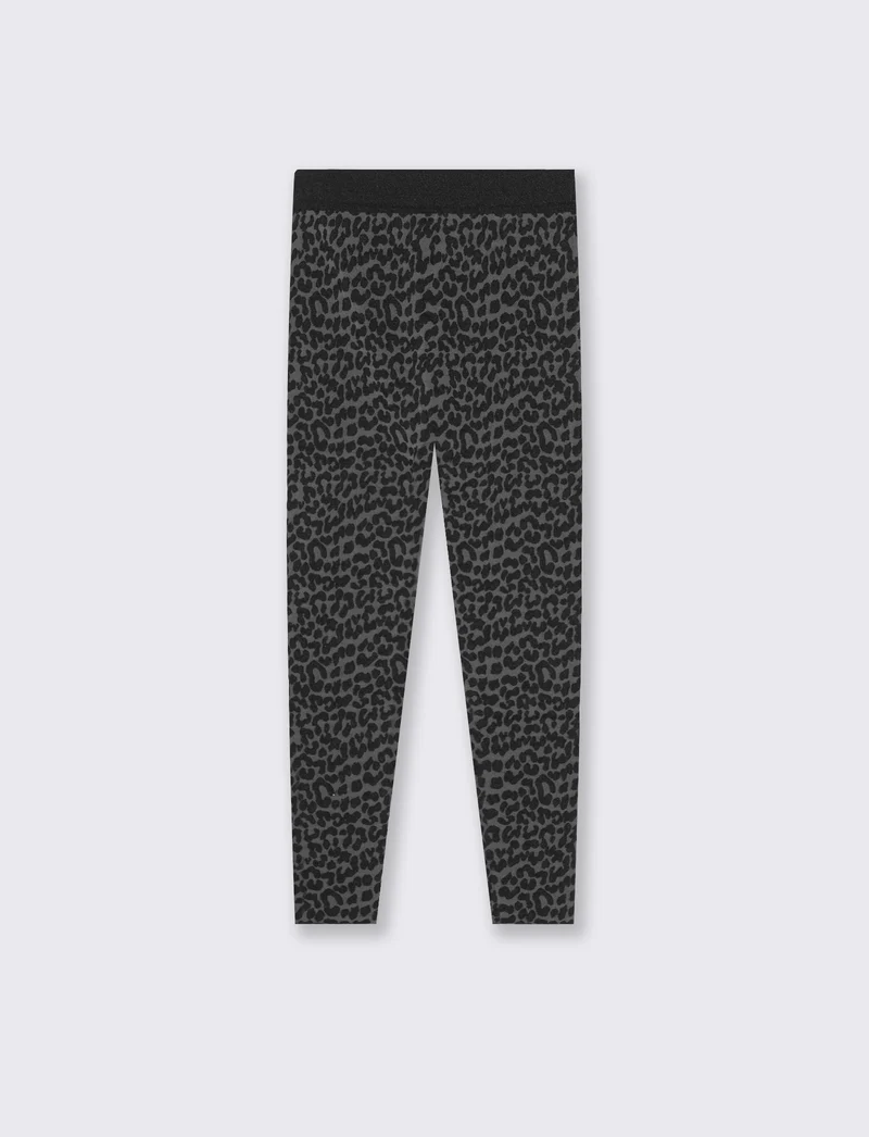 Calze alla caviglia con fantasia leopardata. - Fantasia