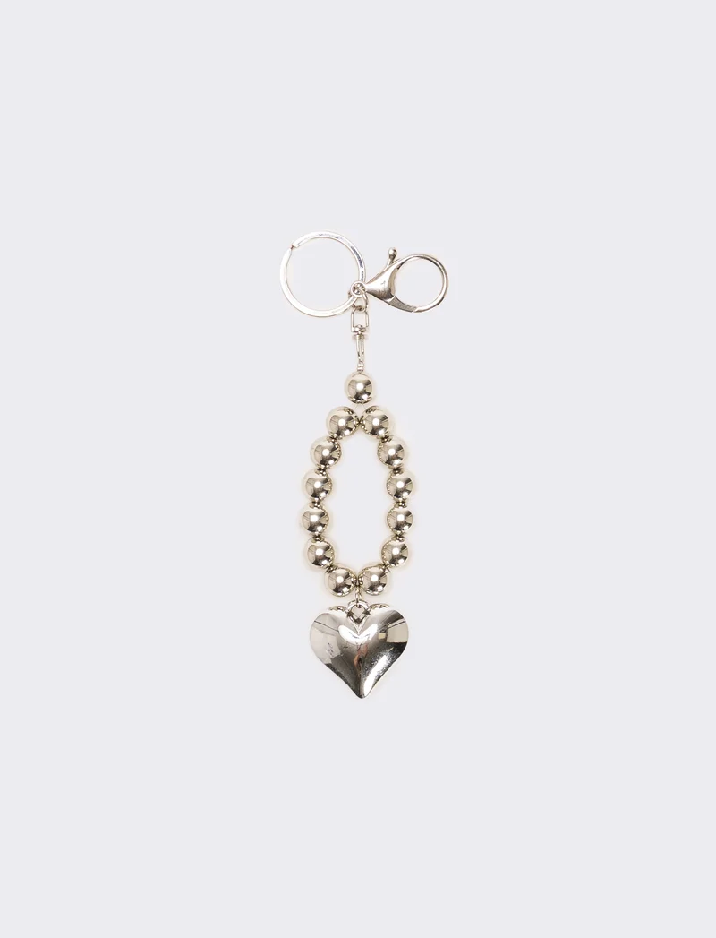 Portachiavi donna modello charms - Argento