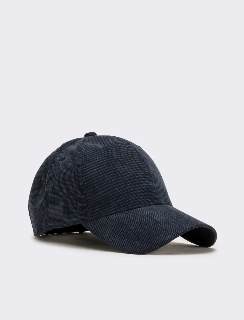 Cappello baseball in maglia uomo - Blu