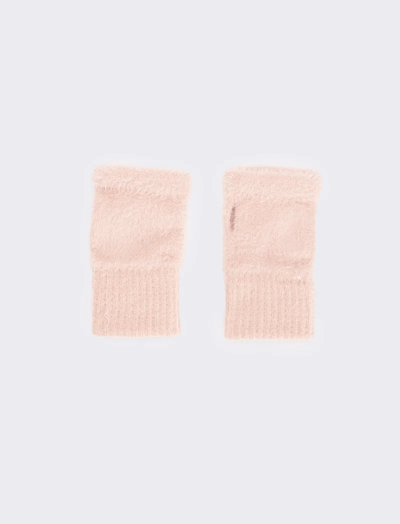 Guanti senza dita elastici donna - Rosa