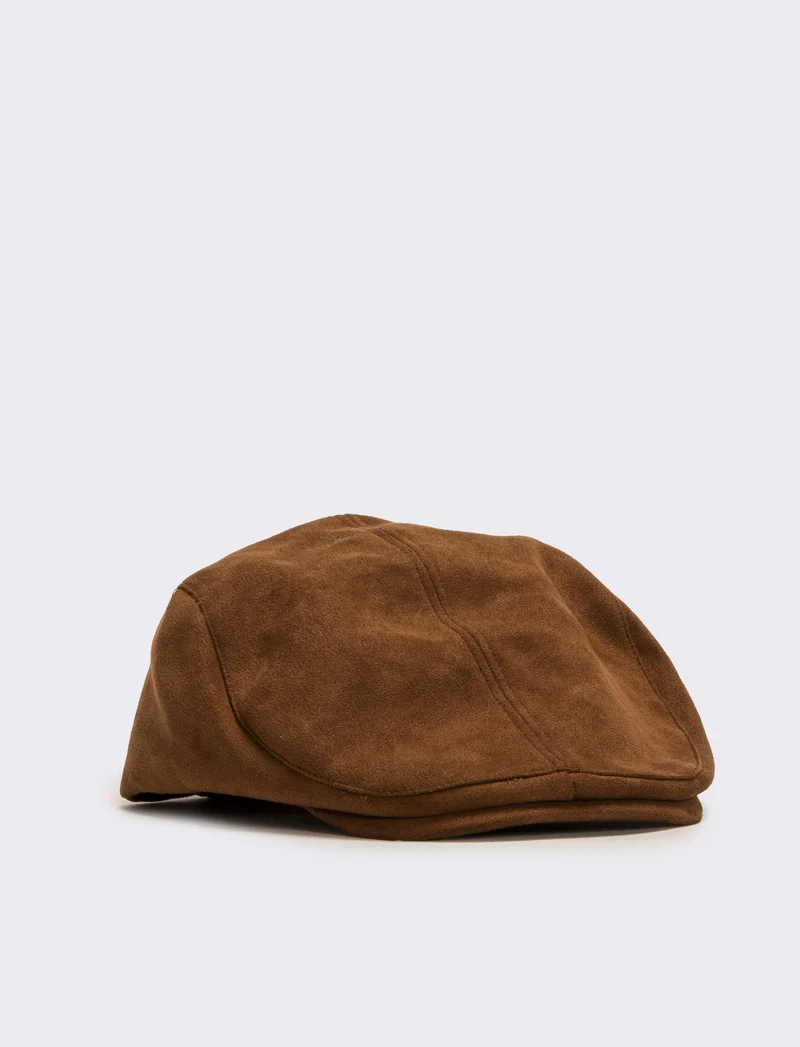 Coppola uomo in suede - Marrone