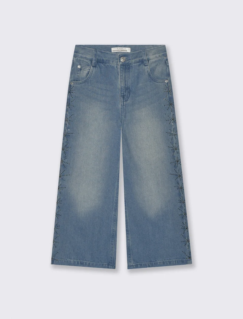 Denim gamba ampia - Denim