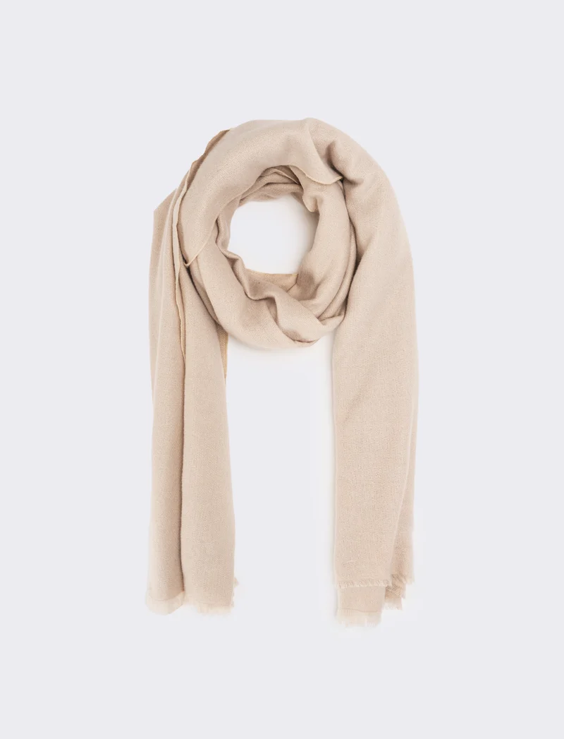 Sciarpa stola 190x190 cm donna - Beige