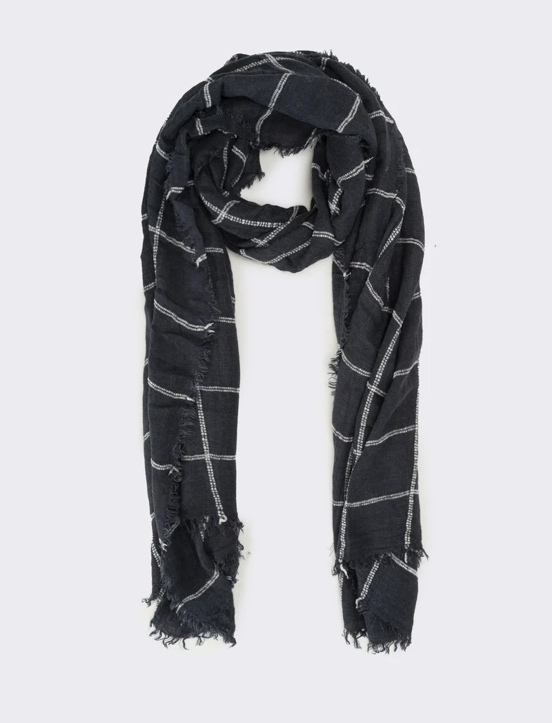 Foulard uomo a quadretti - Blu