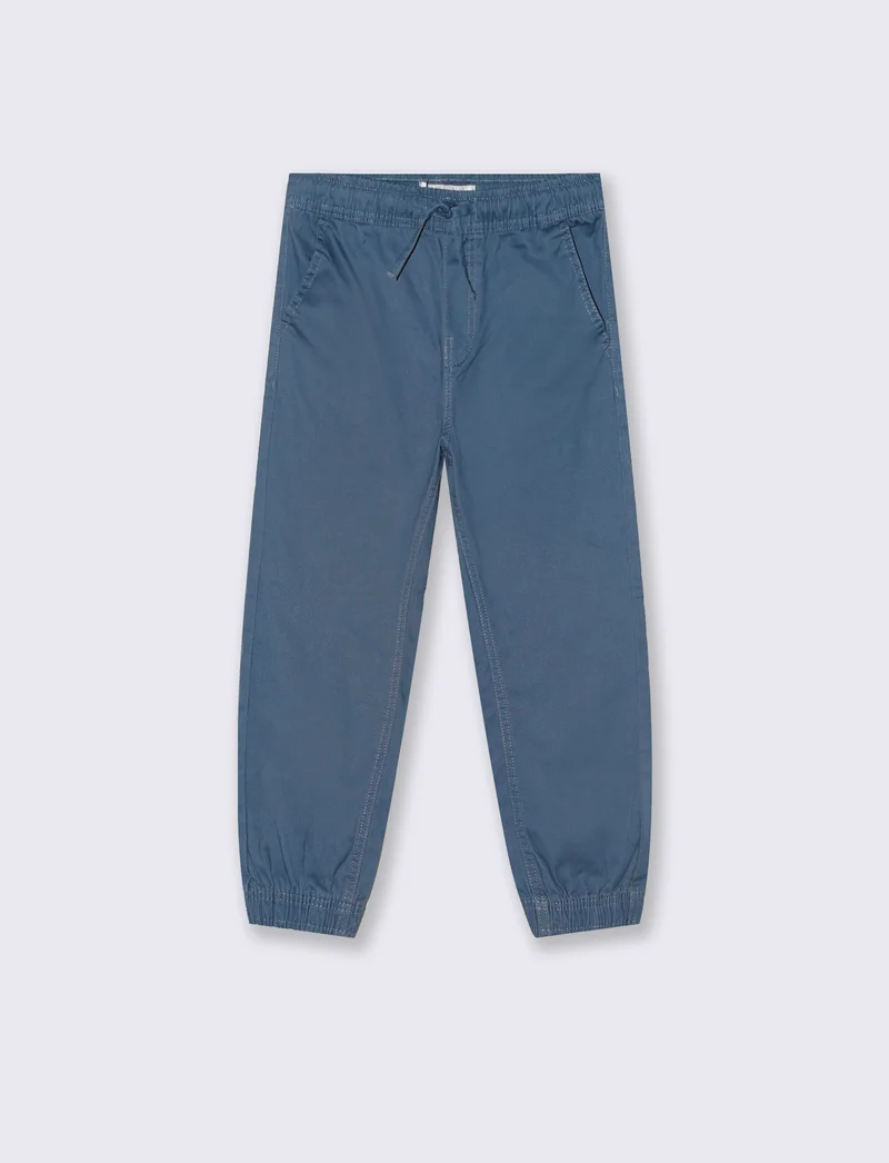 Jogger in twill. - Grigio