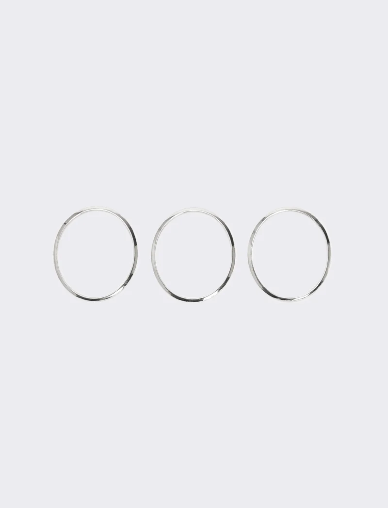 Card 3 bracciali oro argento e rose gold - Argento