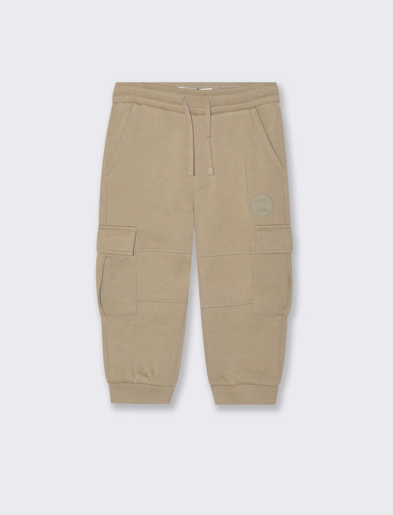 Jogger con tasconi - Beige