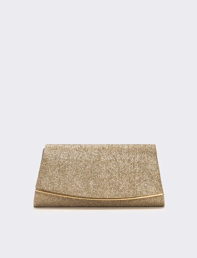 Borsa donna pochette party - Oro