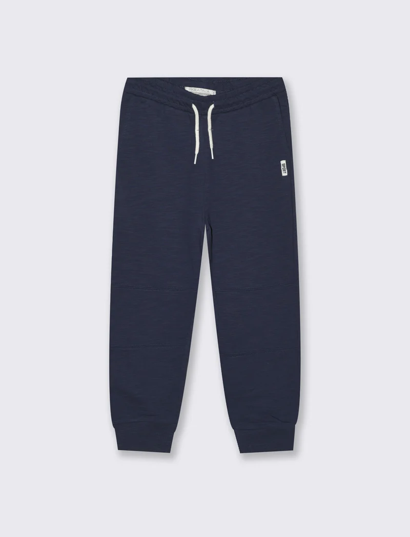 JOGGER COMFORT IN SLUB - Blu