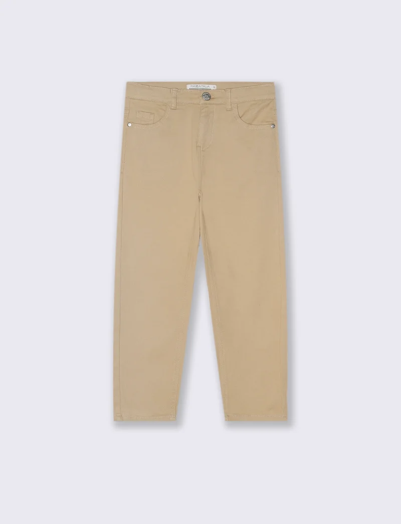 PANTALONI CINQUE TASCHE - Beige