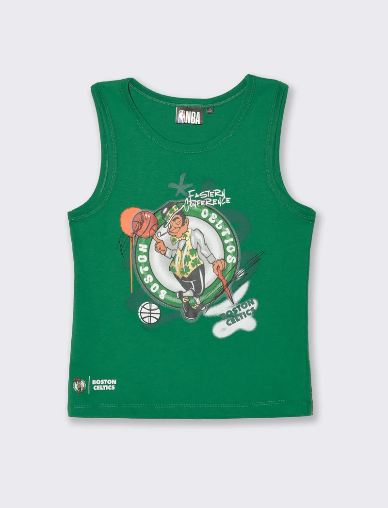 Canotta in cotone NBA da bambino - Verde