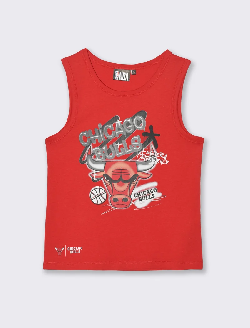 Canotta in cotone NBA da bambino - Rosso