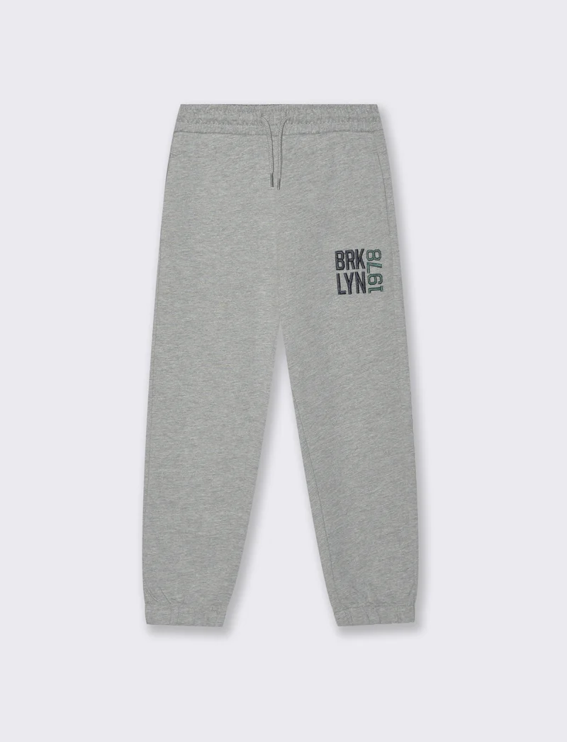 JOGGER in felpa - Grigio mel.