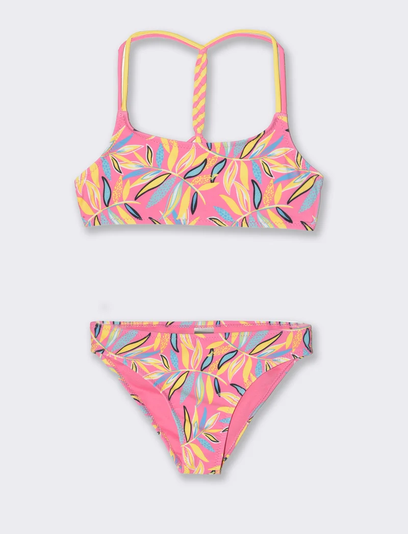 Costume bambina trecce da bambina - Fuxia