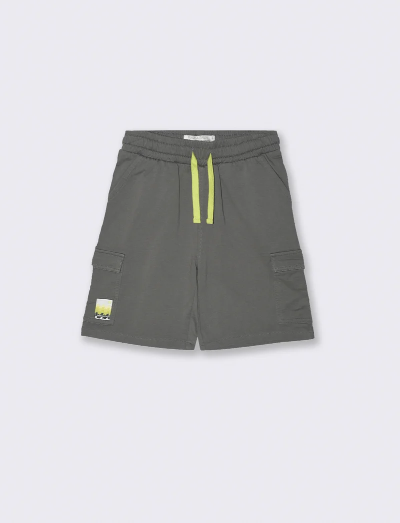 Bermuda con tasconi da bambino - Grigio piombo