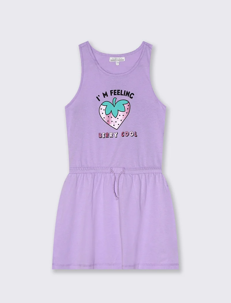 Vestito ampio da bambina - Lilla