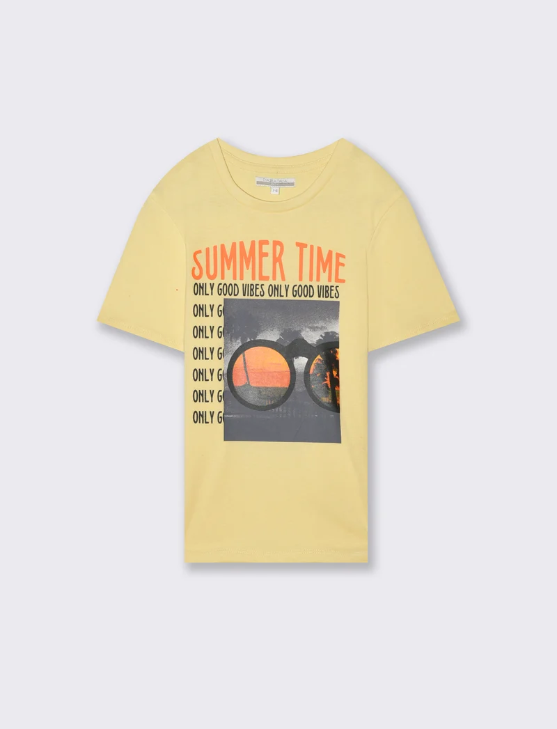 T-shirt da bambino - Giallo