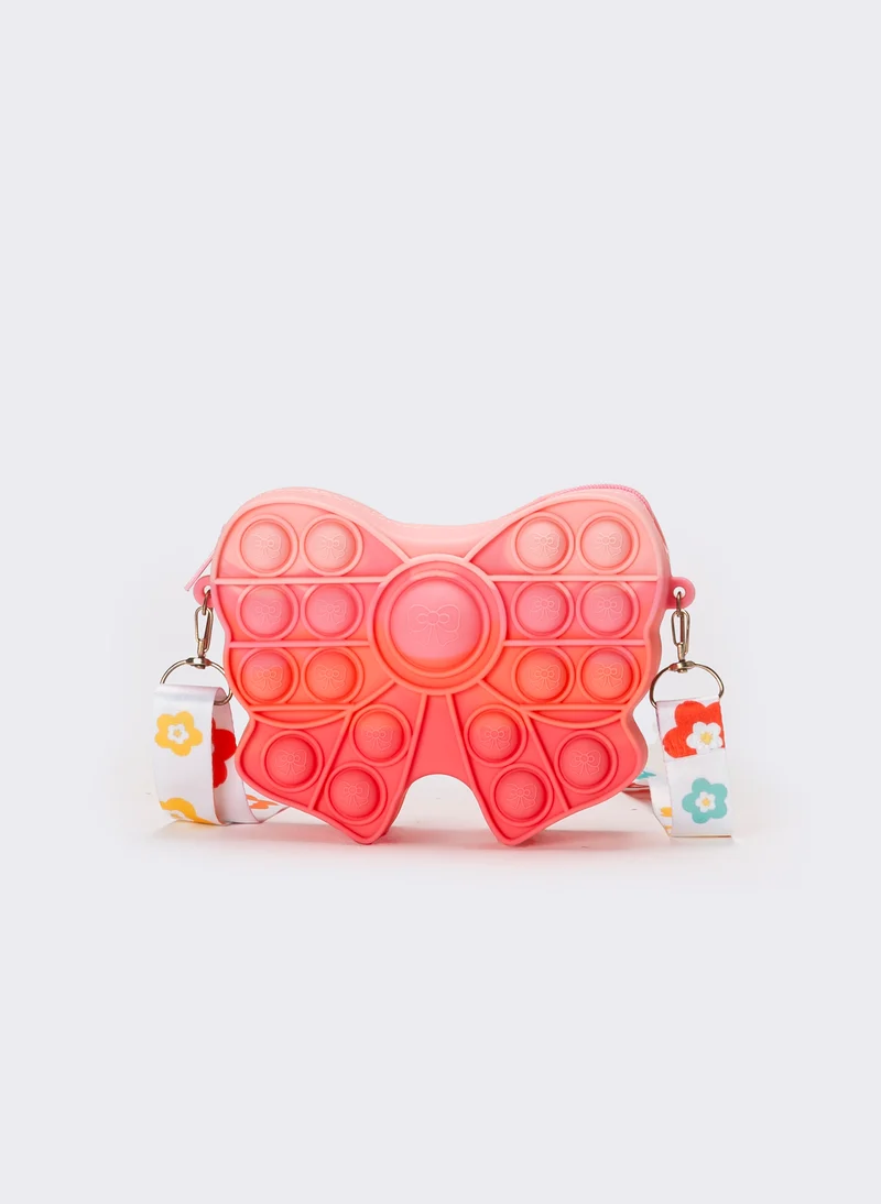 Borsetta bambina fiocco pop it - Arancio