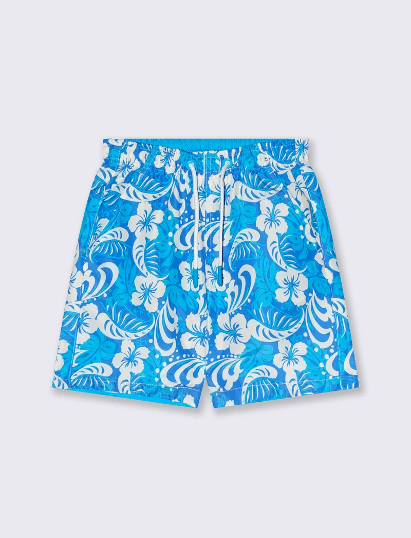Costume stampato da bambino - Turchese