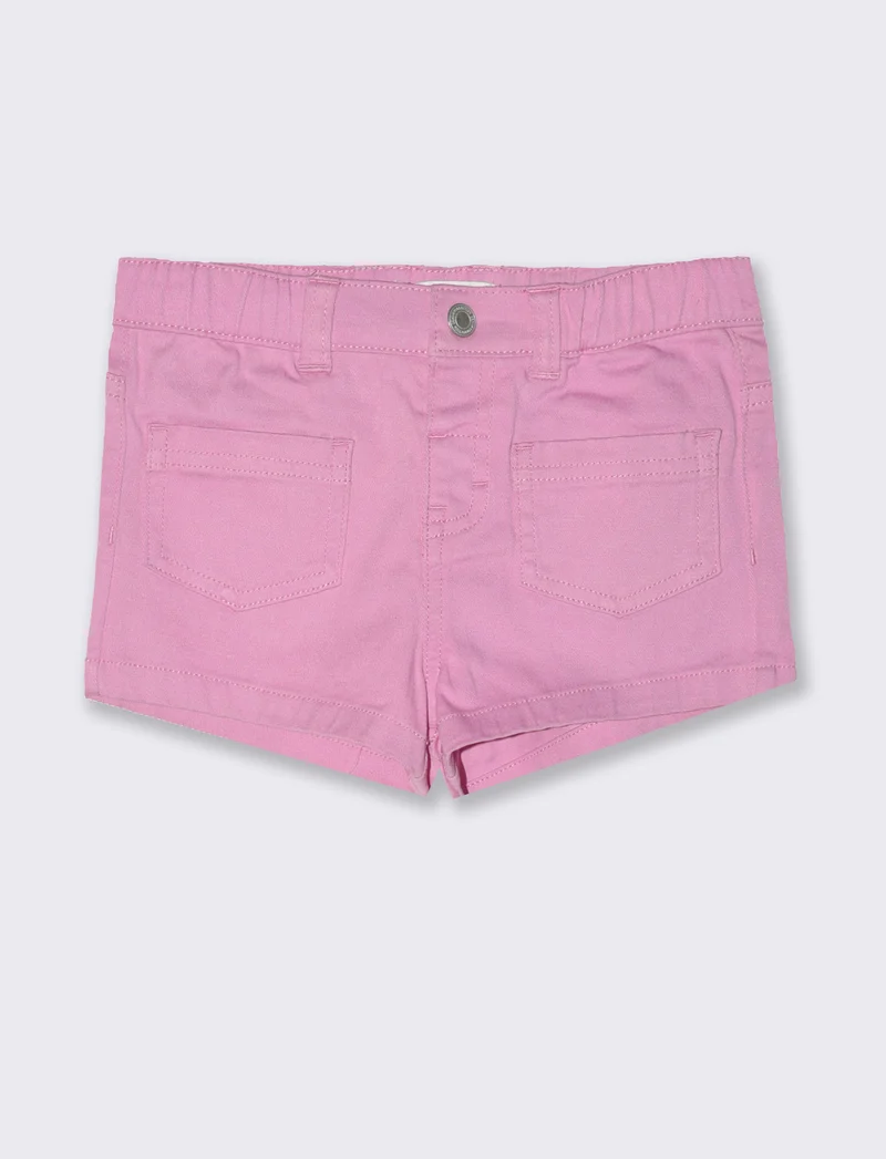 Short con tasche da neonata - Rosa