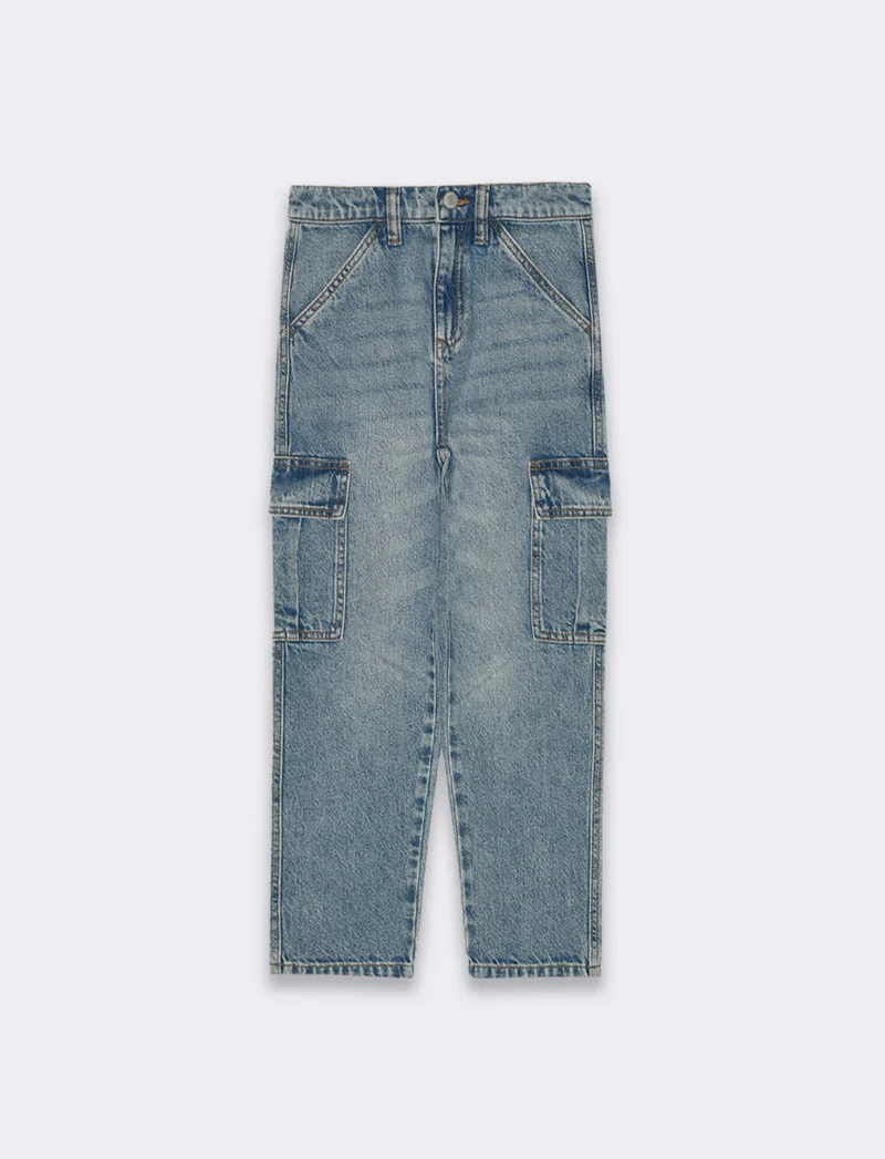 Denim cargo da bambino - Denim