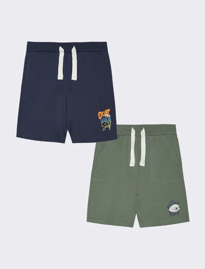 Bermuda 2 pack da bambino - Verde