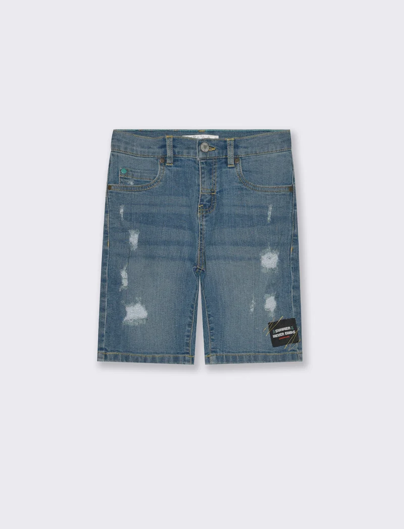 Bermuda in denim da bambino - Denim
