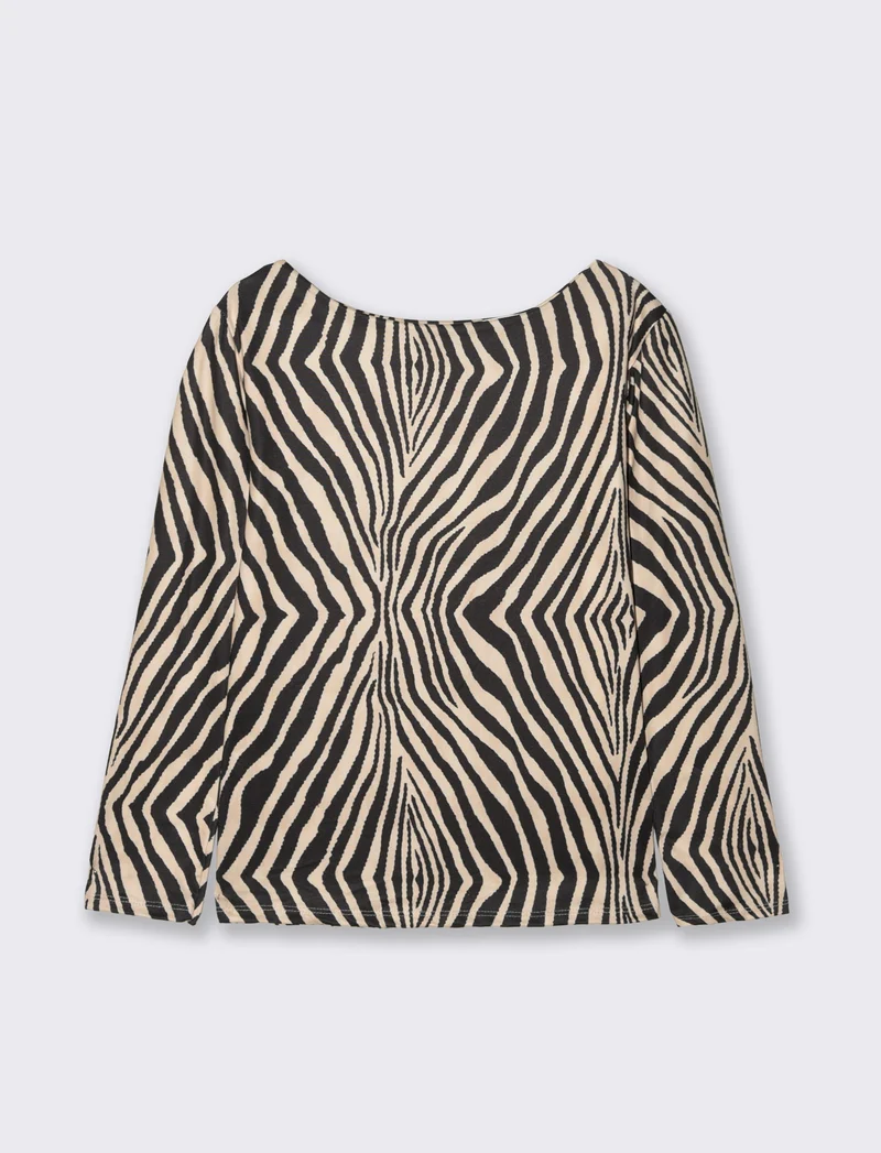 T-SHIRT STAMPATA - Zebrato