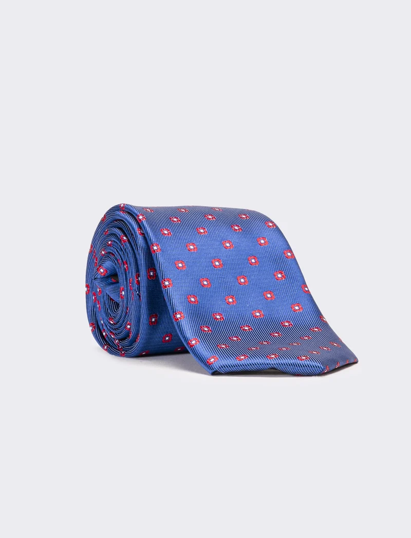 Cravatta uomo - Blu-rosso