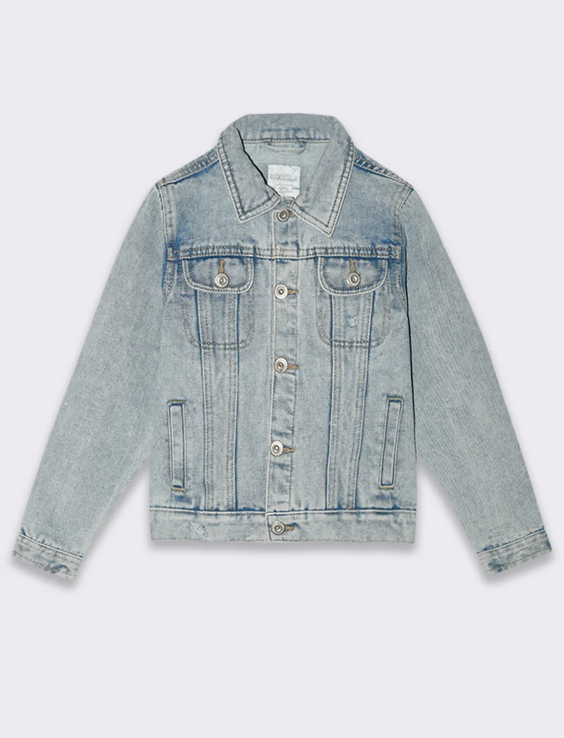 Giacca in jeans da bambina - Denim chiaro