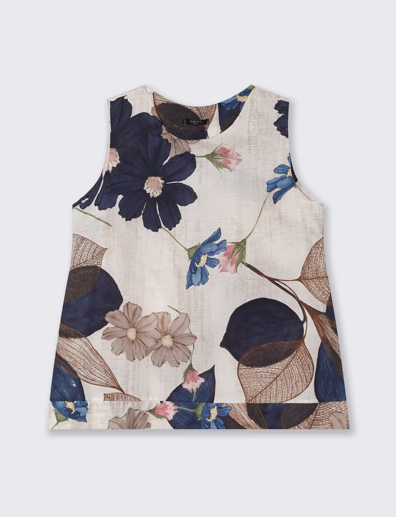 Top in cotone stampato - var 2