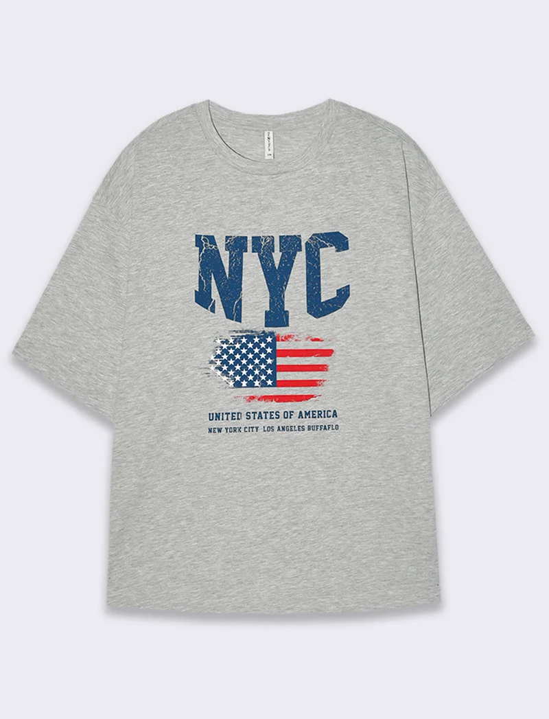 T-shirt stampata da donna - var 3