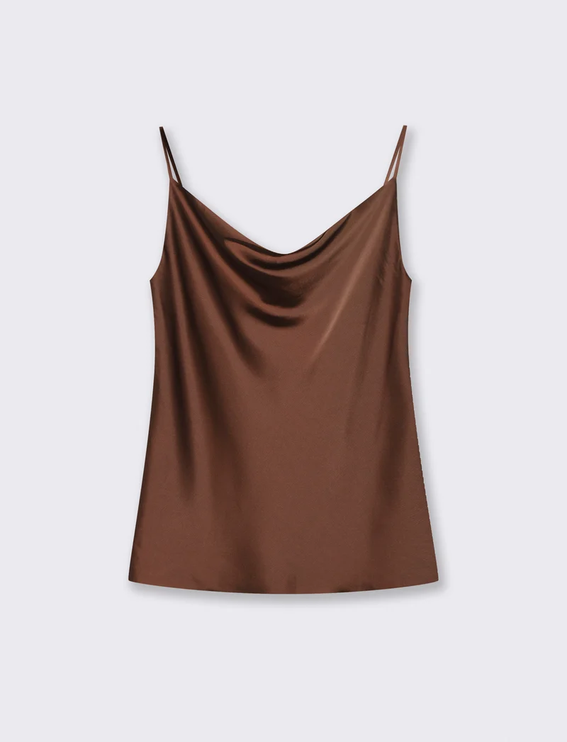 TOP IN SATIN - Moro