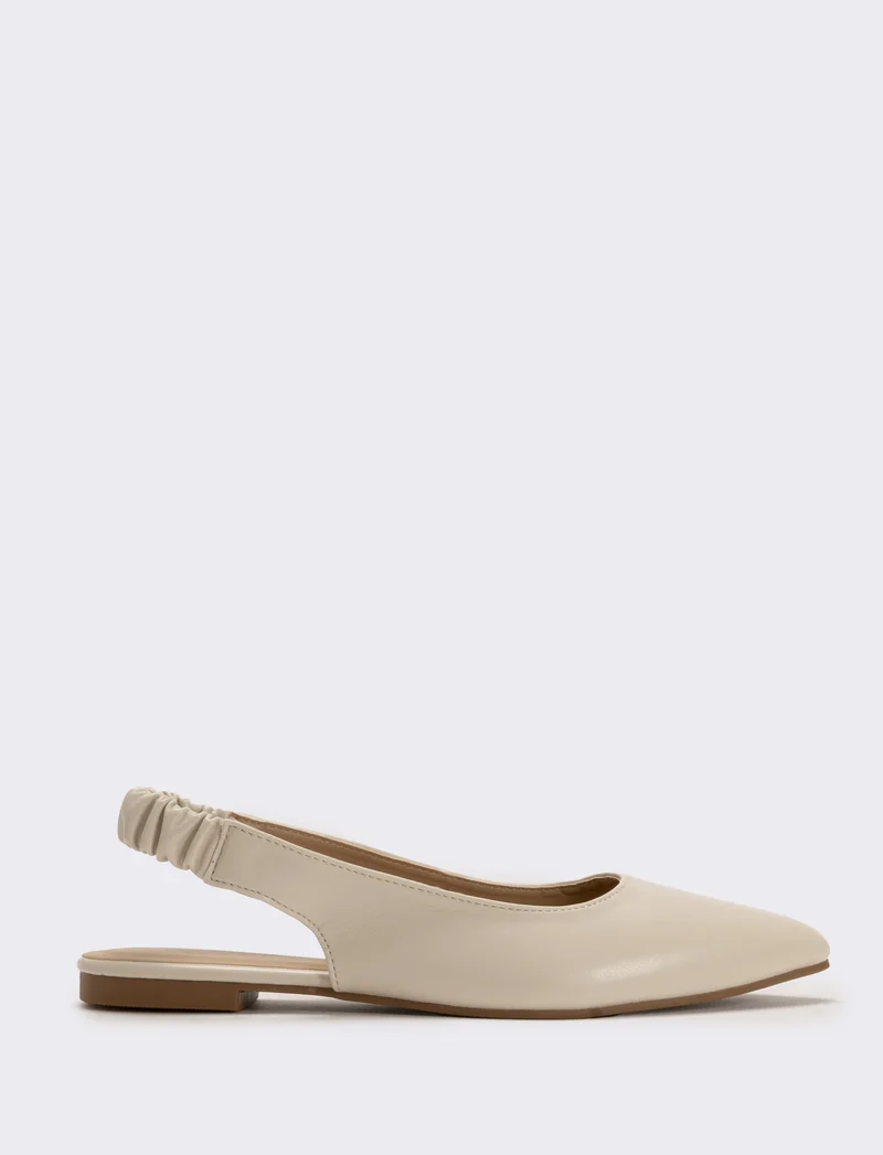 Slingback in poliuretano colorato - VISONE