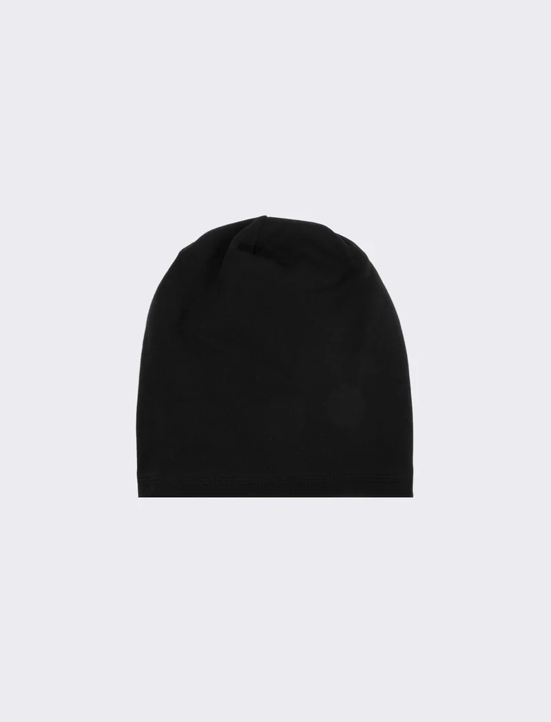 Cappello cuffia uomo basic - Nero