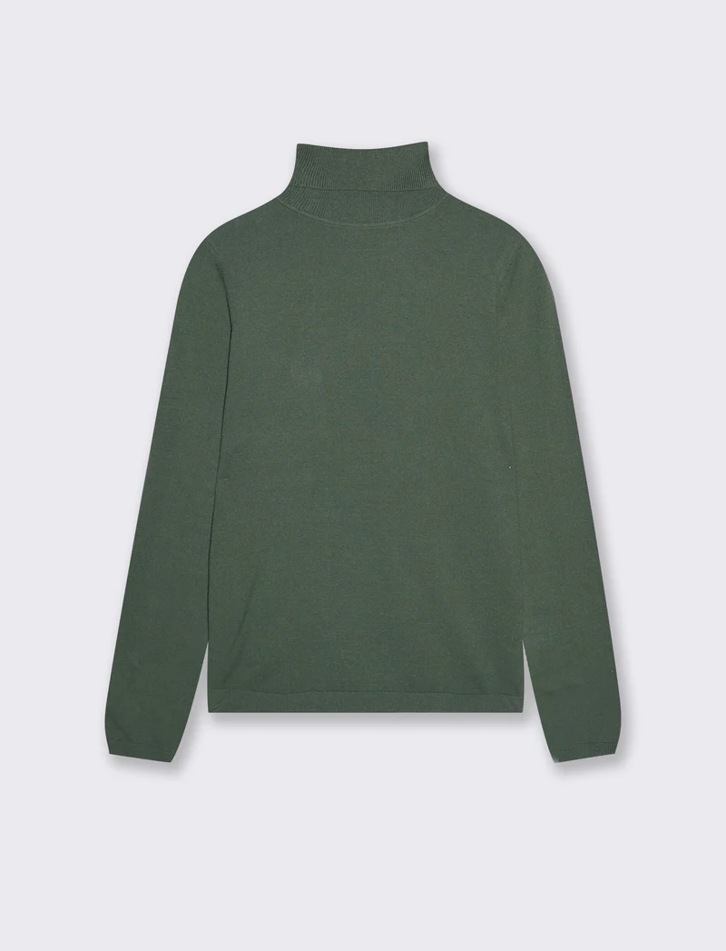 PULLOVER BASICO - Verde abete